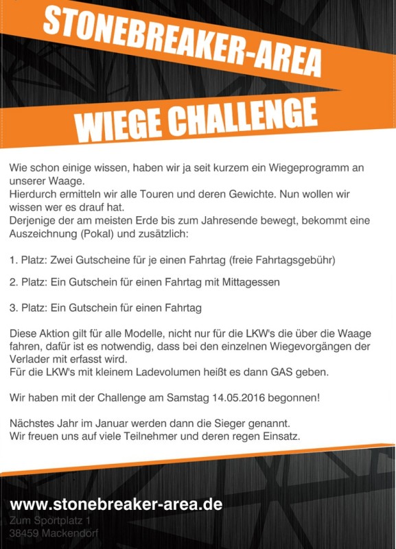 Flyer Wiege Challenge800
